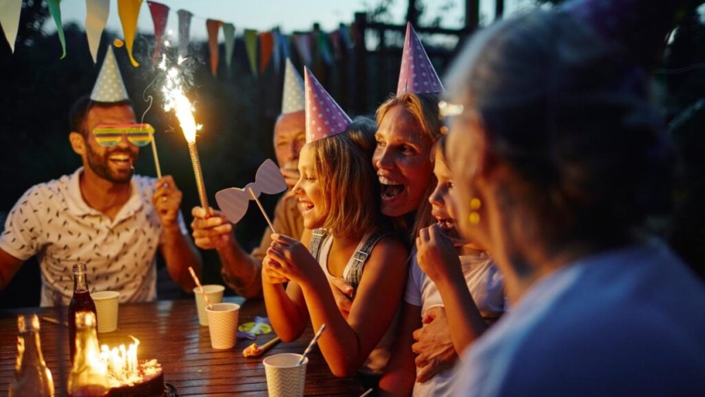 animer une fête avec des jets de scène